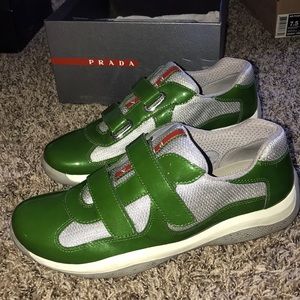 Prada Vernice+Bike Trifoglio+Argento